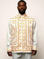  Pronti Dressy Walking Suit for Men Off White Baroque Print 6574 