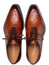  Mezlan Shoes Mens Fancy Calfskin Print Design Cognac Rust Oxford Tribeca 