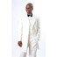  Mens Cream 6 Button Suit 3 Pc 7-3PP Size 52R Final Sale 