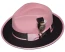  Bruno Capelo Men's Pink Black Fedora Hat Wool Designer PE-992 