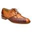 Belvedere Men's Full Crocodile Dress Shoes Tan Brown Domenico