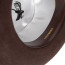 Mens Brown Godfather Hat 100% Wool Homburg Brim Hats 4201