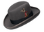 Mens Grey Godfather Hat 100% Wool Felt Homburg Corleone Formal
