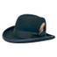  Navy Blue Homburg Hat 100% Wool Felt Dress Hats Capas 