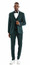  Men's Green Slim Fit Suit 3 Piece M369SK Size 42L Final Sale 