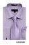  Men's Lavender French Cuff Dress Shirt Spread Collar Tie Set Handerkerchief SG27 
