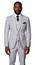  Fortino Men's Seersucker Summer Suit 3 Piece ST702 Size 48L Final Sale 