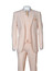 Fortino Men's Seersucker Summer Suit 3 Piece Peach ST702 Size 46L Final Sale
