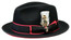  Bruno Capelo Red Bottom Hat Black Fedora Savario SA-972 