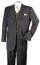 Milano Fortini Men's Brown White Stitched 1970s Design Suit 2916V