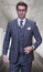 Statement Mens Statement 3 Piece Plaid Modern Fit Grey Suit Galeli 