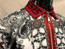 Prestige Red Black Zipper Front Greek Artwork Shirt RIB802 Size L 