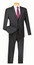  Black Fashion Tuxedo Men Slim Fit Trimmed Lapels 3-Piece Prom Wedding SV2T-8 
