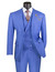  Mens Blue 3pc. Suit Modern Fit MV2K 54R Final Sale 
