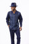  Montique Mens Long Sleeve Stripe Walking Suit Navy 2552 