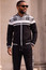  Stacy Adams Men's Black Plaid Casual Jogger Tracksuit Set 2587 