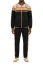 Stacy Adams Men's Black Khaki Plaid Casual Jogger Tracksuit Set 2587