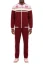 Stacy Adams Men's Burgundy Plaid Casual Jogger Tracksuit Set 2587