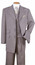 Stacy Adams Milano Long Jacket Suit Light Brown Pinstripe Size 44R Final Sale 