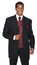 Stacy Adams Milano Long Jacket Suit Black Red Vest Set Size 44R,52R Final Sale  Stacy Adams Milano Long Jacket Suit Black Red Vest Set Size 44R,52R Final Sale