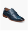 Stacy Adams Mens Blue Dress Shoes Gator Toe OS25630-400