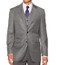  Steve Harvey 3 Piece Suit Gray Plaid Sharkskin 6793 Size 40R 
