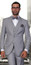 Statement Pure Wool Tailored Fit 3 Piece Suit Gray STZV-102   Statement Pure Wool Tailored Fit 3 Piece Suit Gray STZV-102