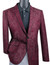  Slim Fit Mens Burgundy Floral Blazer BSF-10 Size 2XL Final Sale 