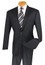 Vinci Solid Charcoal Gray 2 Button Mens Business Suits 2PP 
