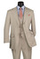  Vinci Tan Suit for Men 3 pc. Regular Fit V2RK-4 Size 42R Final Sale 