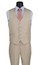  Vinci Tan Suit for Men 3 pc. Regular Fit V2RK-4 Size 42R Final Sale 