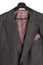  Mens Sharkskin Fashion Suit 3 Piece Black Vinci V2RK-5 