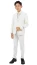 Stacy Adams Boys Ivory 5 Piece Suit Shirt Tie Set Size 8 Final Sale