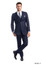  Mens Navy Slim Fit Suit  3 pc. M154S Size 34 Short Final Sale 