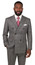 Vinci Double Breasted Plaid Suits for Men Charcoal Windowpane DRW-2   Vinci Double Breasted Plaid Suits for Men Charcoal Windowpane DRW-2