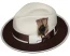  Bruno Capelo Preston Ivory Brown Designer Wool Fedora Hat PE-990 