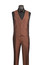 Mens Shiny Cappucino Fitted Prom Suit Wedding Tuxedo SV2D-1