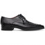  Marco di Milano Men's Shoes Black Caiman Lizard Derby Merida 