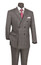 Mens Double Breasted Suit Charcoal Plaid DRW-2 Size 54R Final Sale