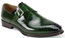  Giovanni Mens  Monkstrap Green Leather Dress Shoes Jeffery 