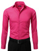 DANIEL ELLISSA CVC SLIM FIT SHIRT DS3003 FUCHSIA main image 0