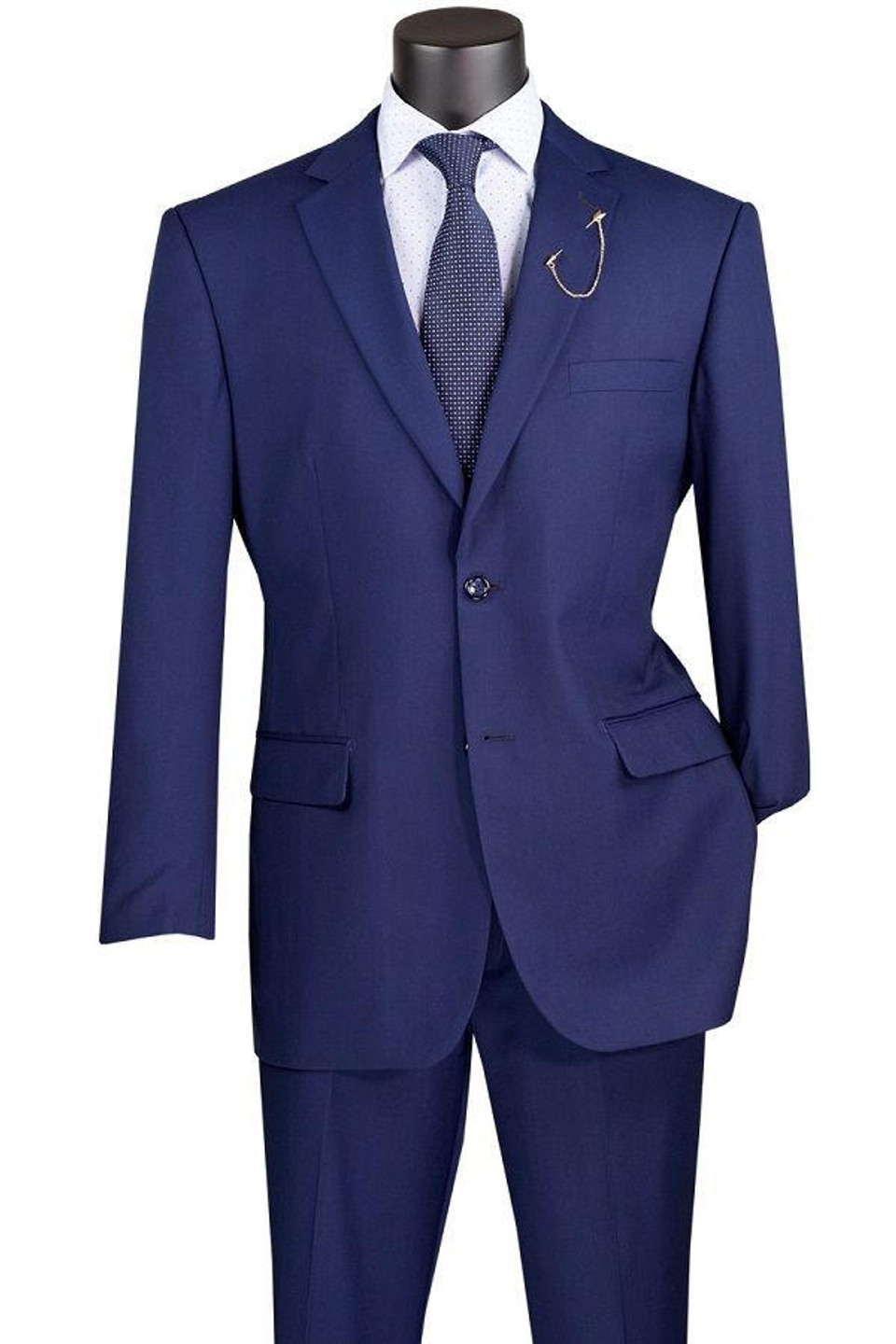 Glen Plaid Suit for Men Gray Regular Fit Flat Front Pants Church ...