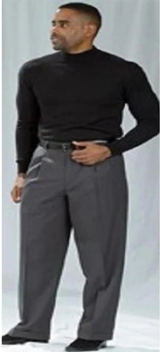 Men's Designer Wool Pleated Wide Leg Dress Pants in Copper main image 1