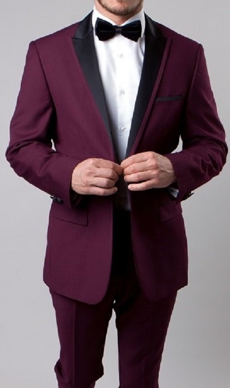 Burgundy Prom Suits