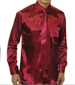 Mens Satin Dress Shirts