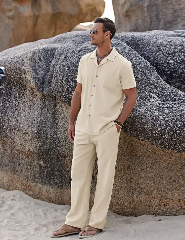 Mens Beach Wedding Outfits