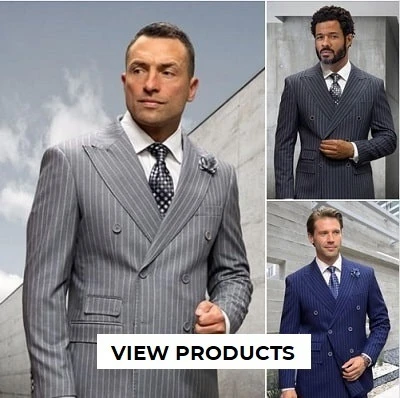 Mens Double Breasted Suits