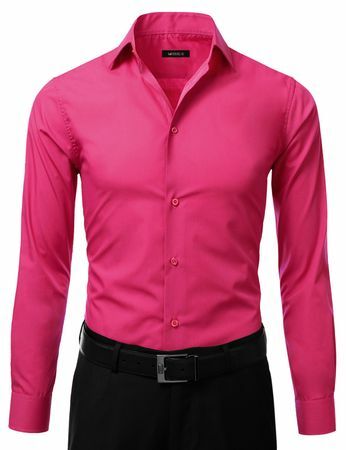 Mens Slim Fit Dress Shirts