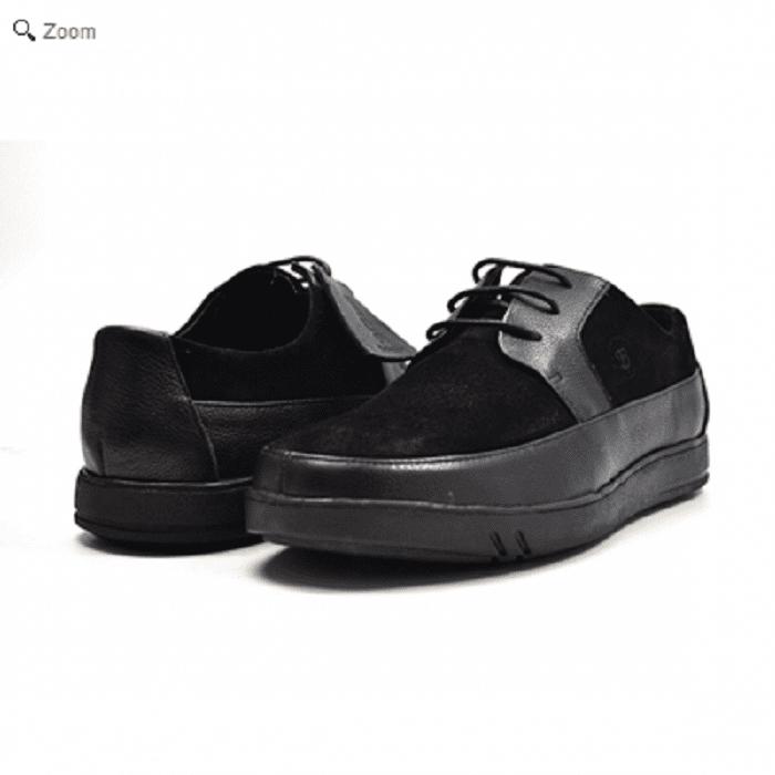British Walker Shoes Casual Black Leather Suede Westminster display picture 2