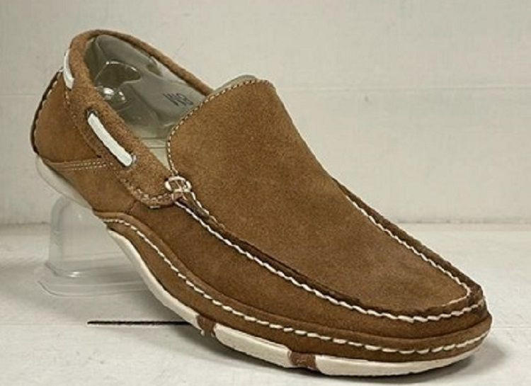 GBX Suede Mens Loafers Size 13 Horsebit Loafer Bourbon Suede main image 4